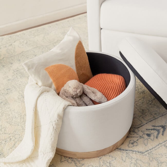 Naka Storage Ottoman, Cream - Ottomans - 4