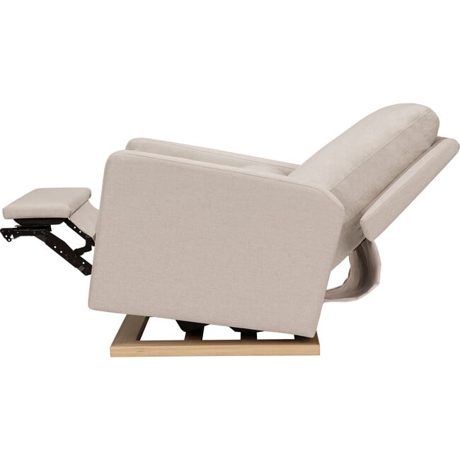 Sigi Glider Recliner with Electronic Control and USB, Beige - Nursery Chairs - 6