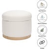 Naka Storage Ottoman, Cream - Ottomans - 6