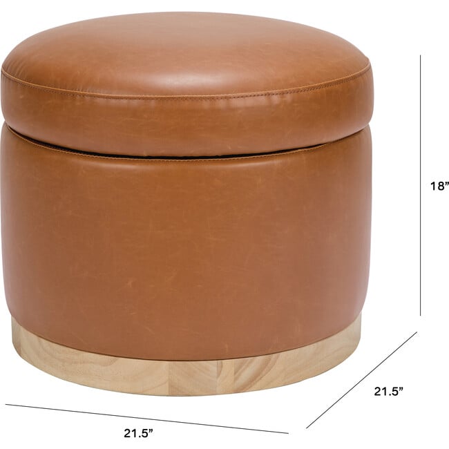 Naka Storage Ottoman, Tan - Ottomans - 5