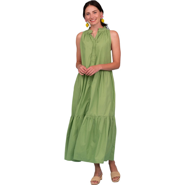 Women's Ro Long Dress, Leaf - Dresses - 1