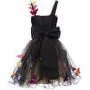 Butterfly Sequin Dress, Black - Dresses - 2