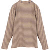 Finley Long Sleeve Polo, Slate Blue & Oat Stripe - Polo Shirts - 2