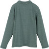 Finley Long Sleeve Polo, Army Green & Cream Stripe - Polo Shirts - 3