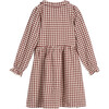 Emma Collared Dress, Burgundy & Antique White - Dresses - 3