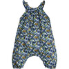 Baby Willow Jumpsuit, Blue & Green Floral - Rompers - 1 - thumbnail