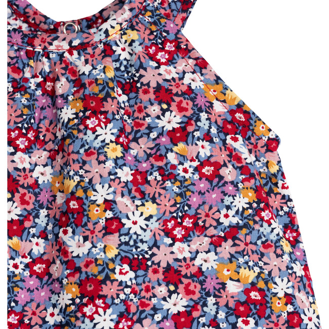 Baby Willow Jumpsuit, Mauve & Burgundy Floral - Rompers - 3