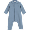 Baby Tristan Coverall, Sky Blue - One Pieces - 1 - thumbnail