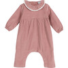 Baby Nia Coverall, Dusty Pink - One Pieces - 1 - thumbnail