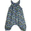 Baby Willow Jumpsuit, Blue & Green Floral - Rompers - 2