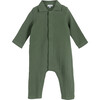 Baby Tristan Coverall, Forest Green - One Pieces - 1 - thumbnail