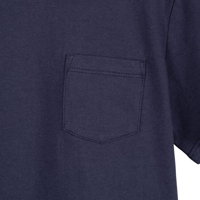 Emmett Pocket Tee, Dark Navy - T-Shirts - 3