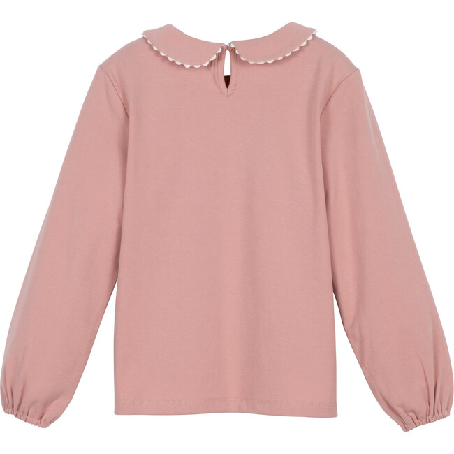 Katie Collared Top, Dusty Pink - Shirts - 3