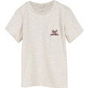 Tout Est Possible Embroidered Pocket Tee, Oat - Tees - 1 - thumbnail