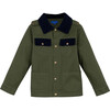 Asa Utility Jacket, Utility Green & Navy - Jackets - 1 - thumbnail