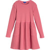 Marley Long Sleeve Dress, Mauve & Tan Stripe - Leggings - 1 - thumbnail