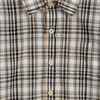 Max Button Down Shirt, Black & Cream Plaid - Shirts - 3 - thumbnail