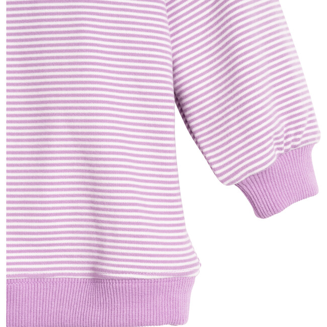 Baby Fuzzy Jones Sweat Set, Dusty Lavender & Cream Stripe - Mixed Apparel Set - 3