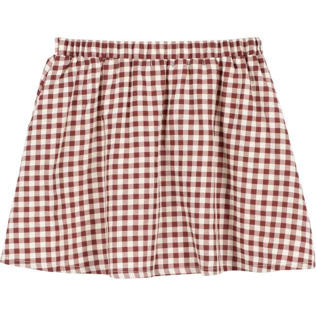 Kelley Skirt, Burgundy & Antique White - Skirts - 3
