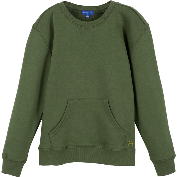 Angus Sweatshirt, Forest Green Maison Me Tops