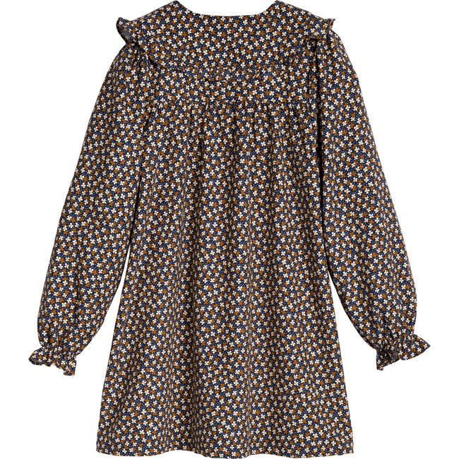 Women's Haley Dress, Cream & Brown Floral - Dresses - 3