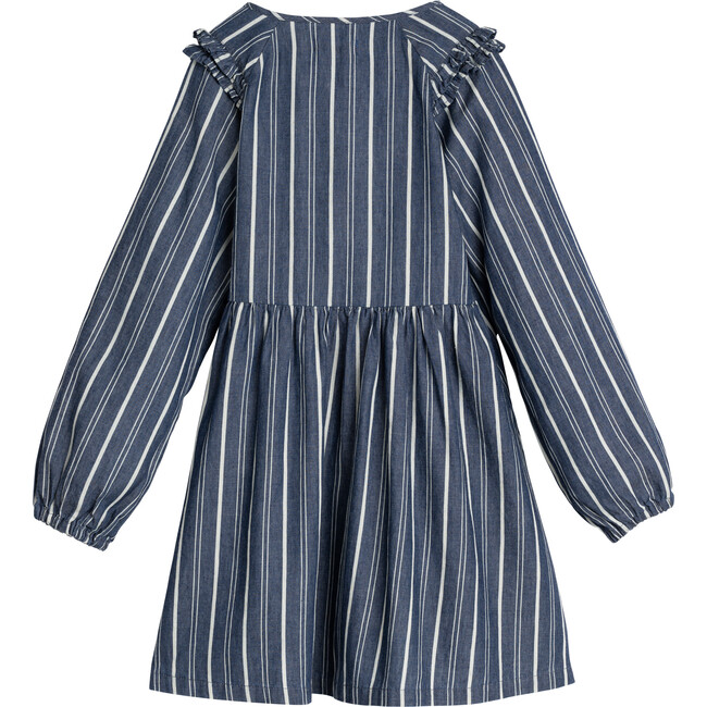 Anne Dress, Indigo & White Stripe - Dresses - 3