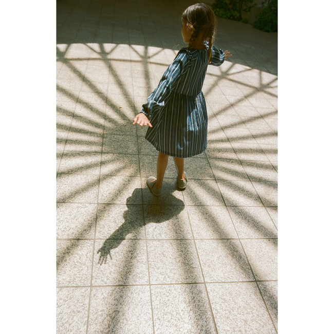 Anne Dress, Indigo & White Stripe - Dresses - 6