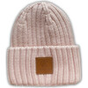 Rose Ribbed Knit Beanie - Hats - 1 - thumbnail
