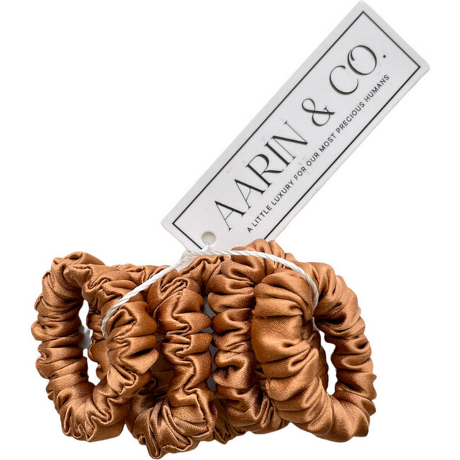 Mini Silk Scrunchie 5 Pack, Trophy - Hair Accessories - 1
