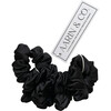 Mini Silk Scrunchie 5 Pack, Noir - Hair Accessories - 2