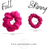 Mini Silk Scrunchie 5 Pack, Noir - Hair Accessories - 3