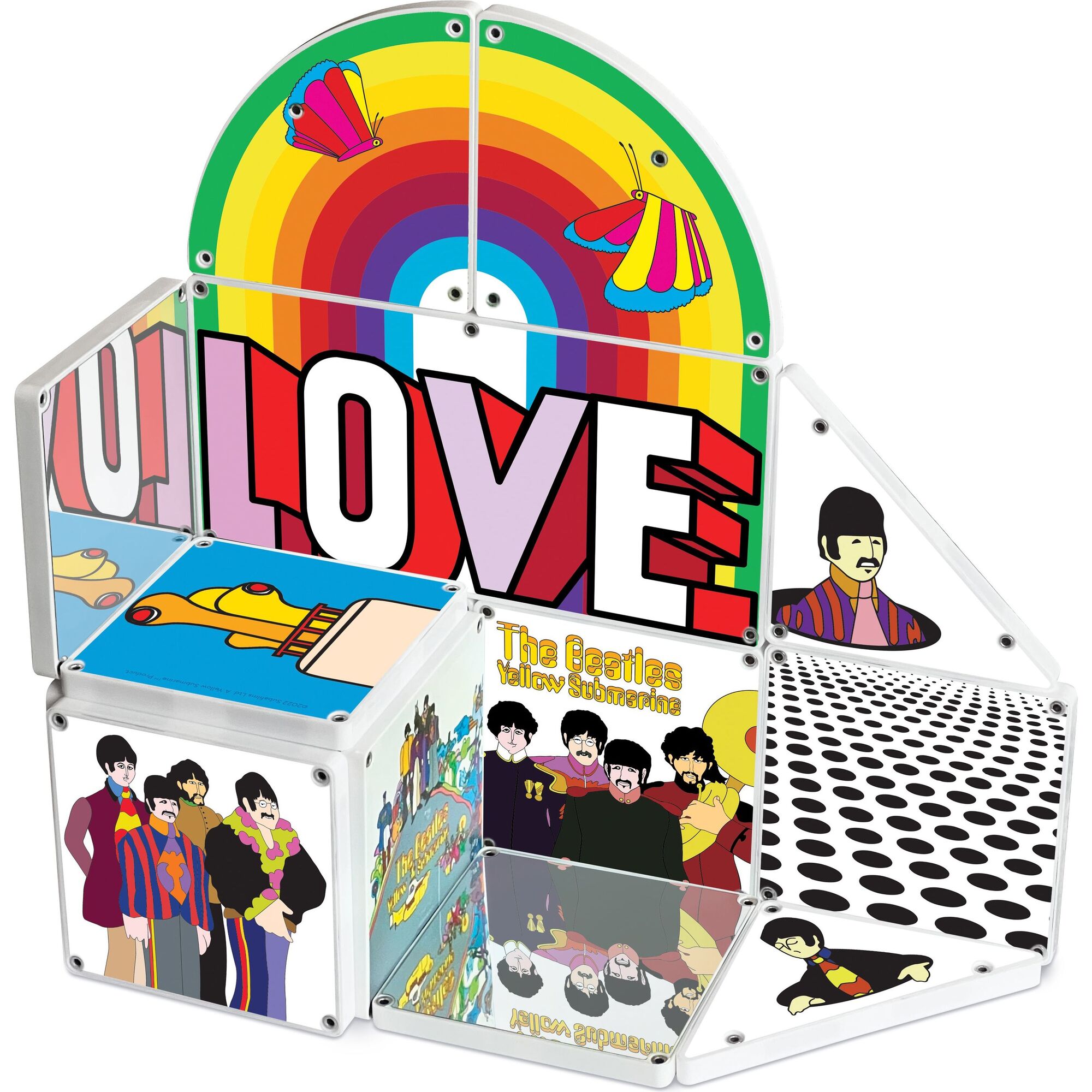 The Beatles Magnatiles Yellow hotsell Submarine Magnetic Building Set