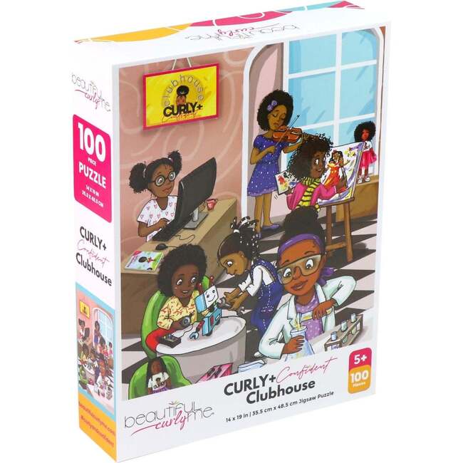 Curly + Confident Clubhouse, 100 Piece STEM Jigsaw Puzzle