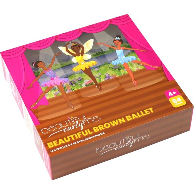 Beautiful Brown Ballet, 64 piece Jigsaw Puzzle - Puzzles - 3