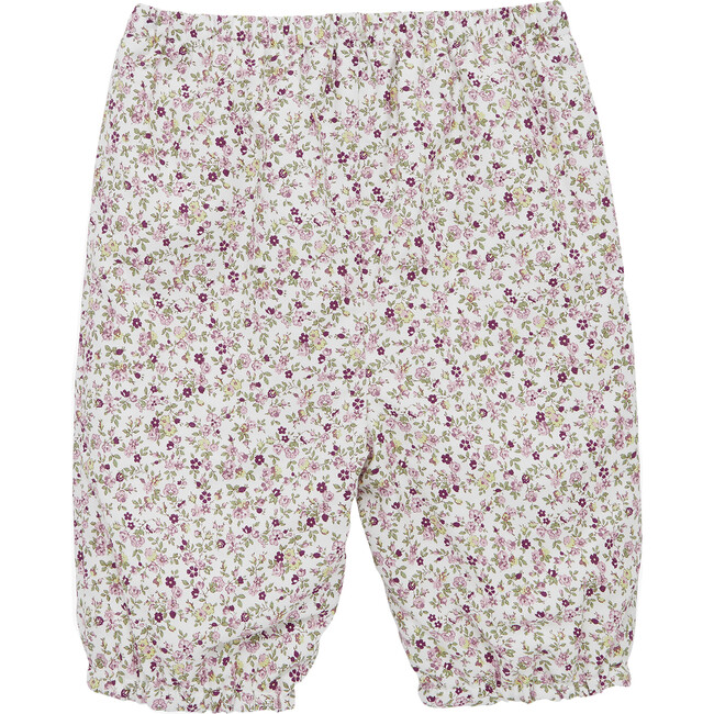 Little Aubrey Bow Pants, Ditsy Pink/Lilac Floral