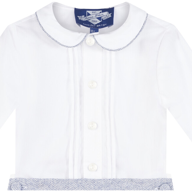 Little Rupert Set, White / Pale Blue - Mixed Apparel Set - 3