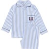 Felix Pajama, Blue Stripe/Soldier - Pajamas - 1 - thumbnail