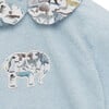 Zoo Elephant Knitted Set, Blue / Zoo Print - Mixed Apparel Set - 5