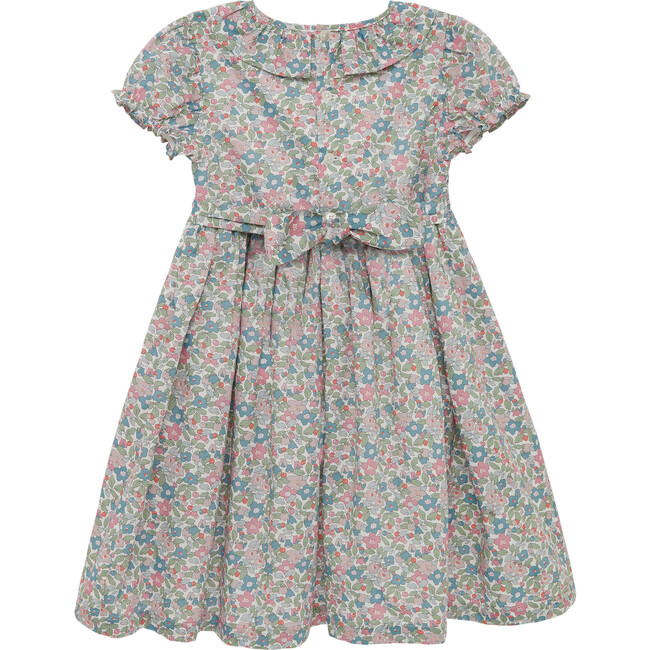 Betsy Berry Willow Smocked Dress, Pink/Green Betsy