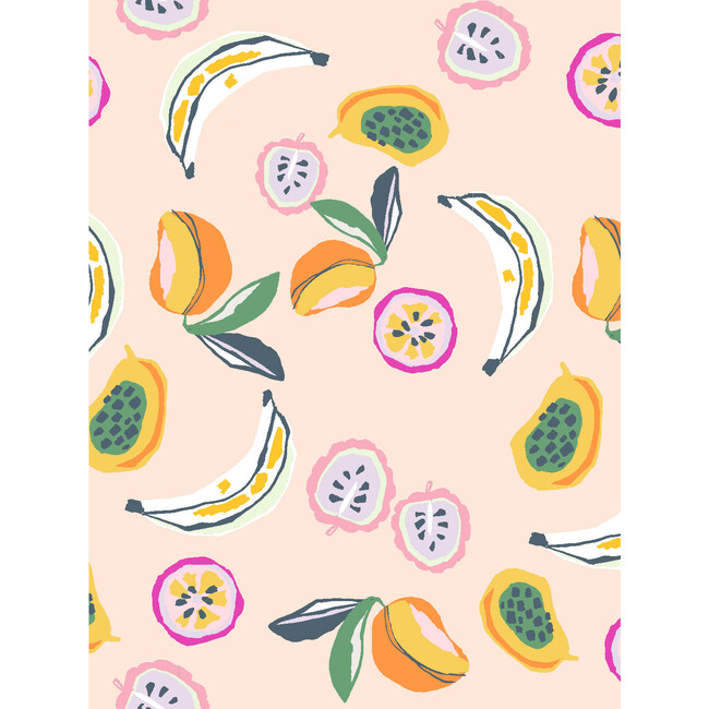 Tea Collection Mango Papaya Removable Wallpaper, Peach