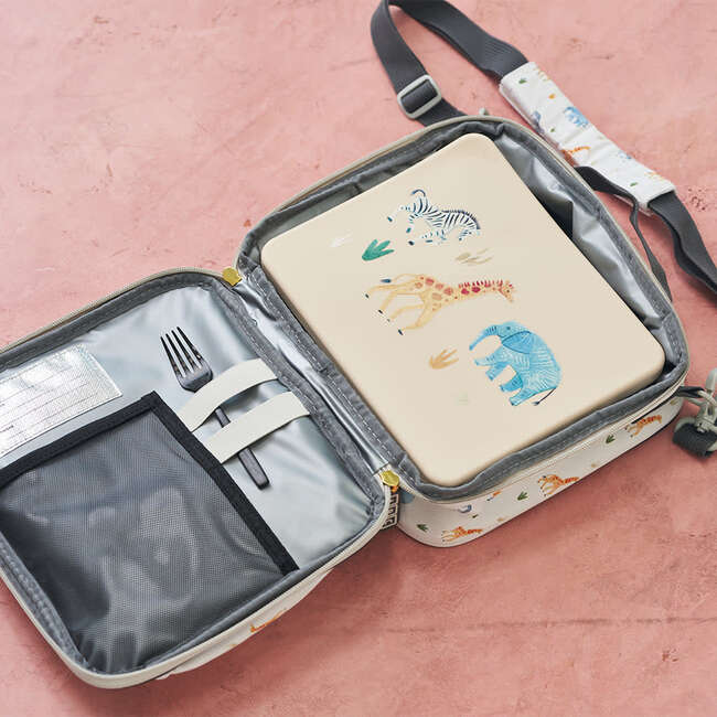 Bento and Lunch Bag Set, Safari
