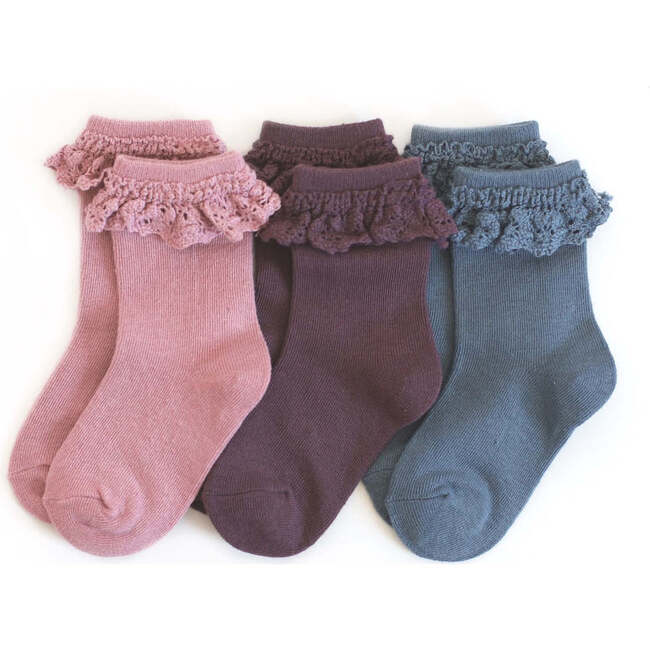 Lace Midi Sock 3-pack, Daydreamer - Socks - 1