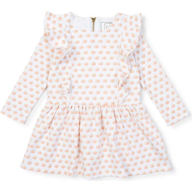 Olivia Girls Pima Cotton Dress, Pumpkin Patch - Dresses - 1