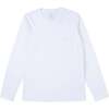 Blake Mens Longsleeve Pocket T-shirt, White - Shirts - 1 - thumbnail