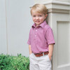 Griffin Boys Pima Cotton Polo Golf Shirt, Red Stripes - Shirts - 3