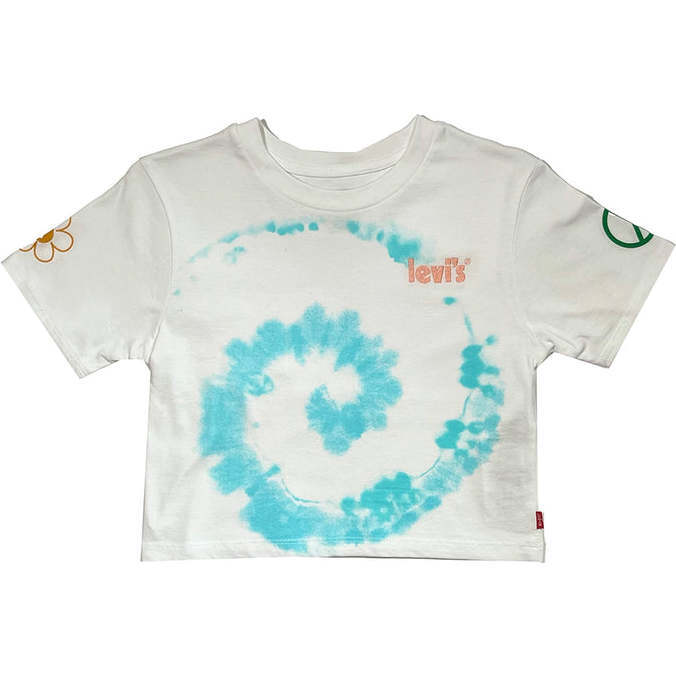 Tie Dye Logo T-Shirt, White - Tees - 1