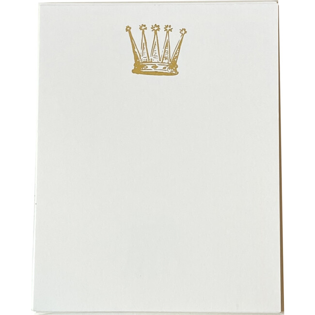 Tall Crown Foil Pressed Notecard Set
