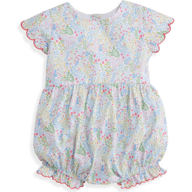 Scalloped Bubble, Maizy Floral - Rompers - 1