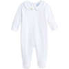 Embroidered Collared Pima Footie, White with Ducks - Onesies - 1 - thumbnail