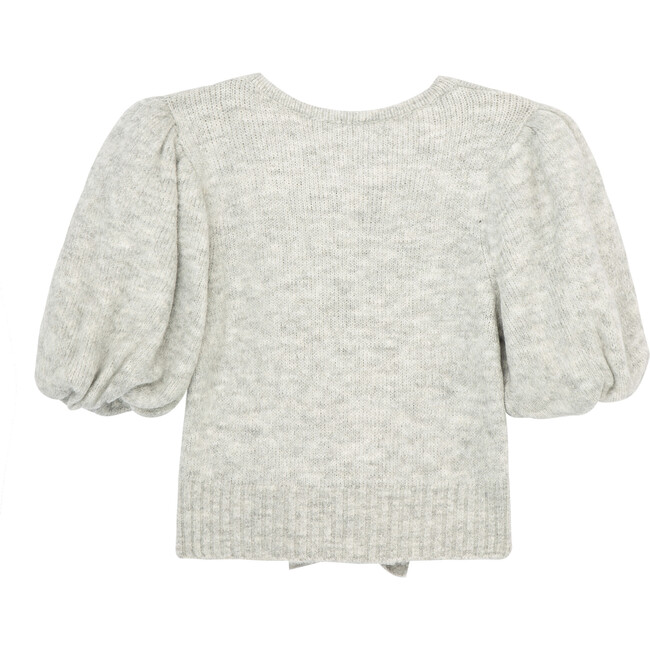 Exaggerated Sleeve Sweater, Grey